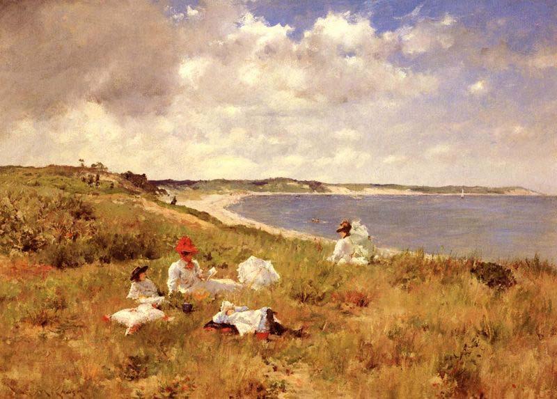William Merritt Chase Idle Hours Norge oil painting art